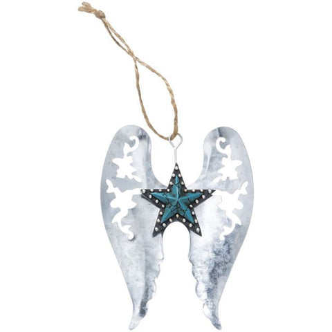 Wings and Star with Studs Ornament