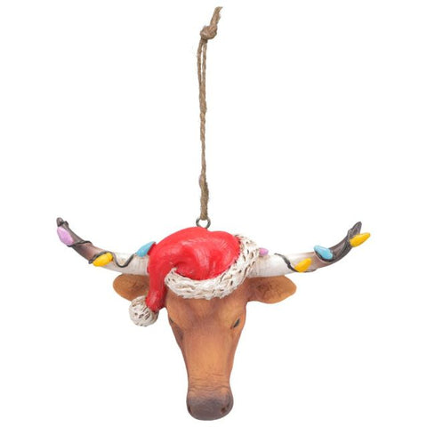 Longhorn with Lights Ornament