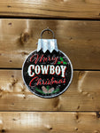 Sign - Merry Cowboy Christmas