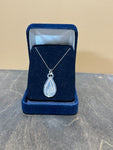 Montana Silversmiths - Silver Teardrop Dog Tag Necklace