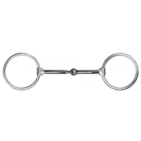 WR - 255440 SWEET IRON BLACK STEEL SNAFFLE MOUTH BIT WITH COPPER INLAY