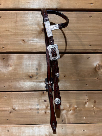 One Ear Headstall - Silver Ear T