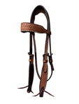 Browband Headstall - Scott Thomas - Antique Basket Stamped