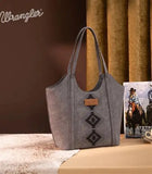 Tote Bag - Wrangler - Black Aztec Embroidered