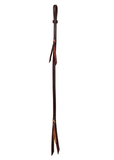 Leather Quirt - Doubled & Stitched - Dark Oil - Leather Tassels