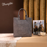 Tote Bag - Wrangler - Black Aztec Embroidered