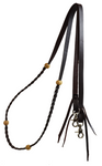 Roping Rein - Braided with Rawhide Knots
