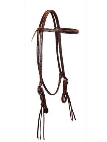 Browband Headstall - 5/8 with pineapple knots hdst-51