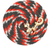 Weaver Poly Lead with Solid Brass Snap - Assorted Colours