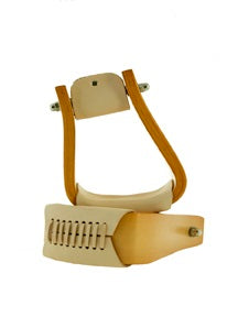 3" Slanted Wood Stirrups