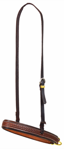 Tie Down Noseband - Flat Leather Oiled