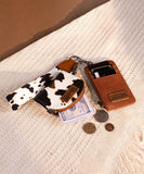 Dual Pouch Wristlet - Wrangler - Cow-Print
