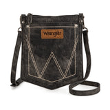 Crossbody Purse - Wrangler "W" Stitch Water Repellent Denim
