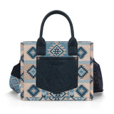 Crossbody Tote - Wrangler Aztec Pattern Dual Sided Print