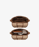 Crossbody Purse - Wrangler -  Woven Tooled Grid Panel