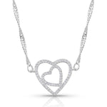 Montana Silversmiths - Double Open Heart Split Necklace