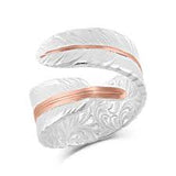 Montana Silversmiths - Rose Gold Filament Feather - Ring