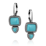 Montana Silversmiths - Split Decision Turquoise Earrings