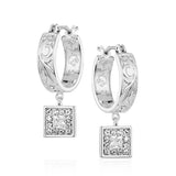 Montana Silversmiths - Desert Whirl Engraved Hoop - Earrings