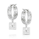 Montana Silversmiths - Desert Whirl Engraved Hoop - Earrings