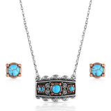 Montana Silversmiths - Turquoise Peaks - Jewelry Set