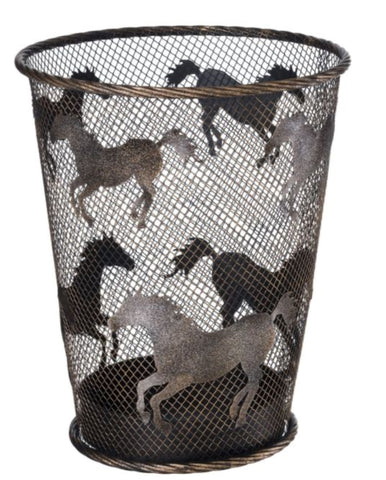 Waste Basket - Horses