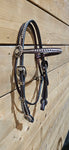 Browband Headstall - Cowperson Tack w/Flower Concho