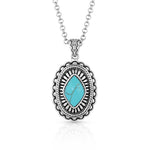 Montana Silversmiths - Turquoise Magic Stamped Necklace