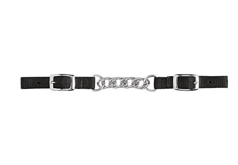 Nylon Curb Strap with 3.5" flat Chain