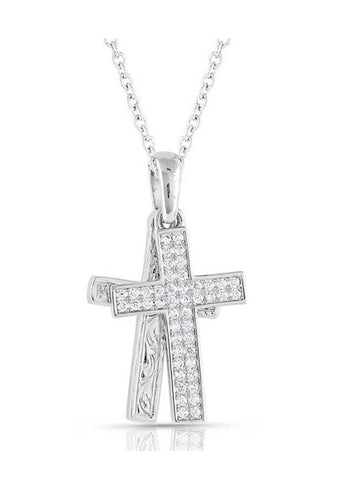 Montana Silversmiths -Country Charm Cross Necklace