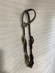 One Ear Headstall - Dots and Star Conchos KK23