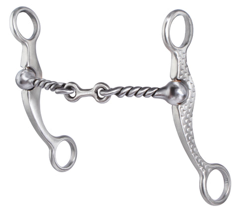 Professionals Choice -Bit Twisted Dogbone 5 1/4" Mouth Silver PCB-152