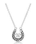 Montana Silversmiths - Dancing With Luck Crystal Horseshoe Necklace