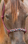 Professional’s Choice Beaded Rope Halter with Lead - Assorted Colours