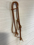 One Ear Headstall - Harness Leather with Throat latch 1 buckle OE17