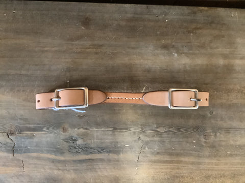 Light Brown Leather Curb Strap