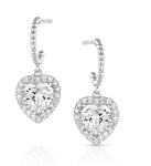 Montana Silversmiths - Queen of Hearts Crystal Earrings