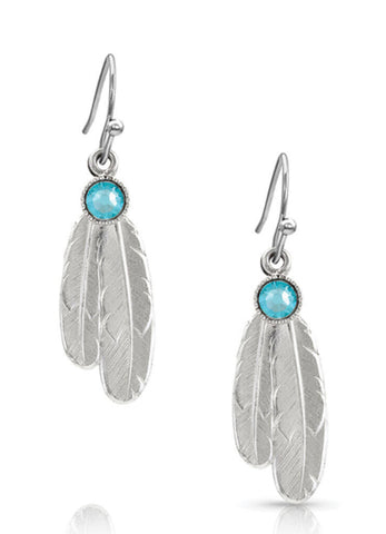 Montana Silversmiths - Gift of Freedom Feather Earrings